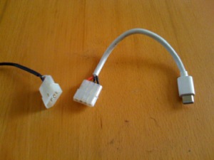 Molex spliced on Mac's power cord